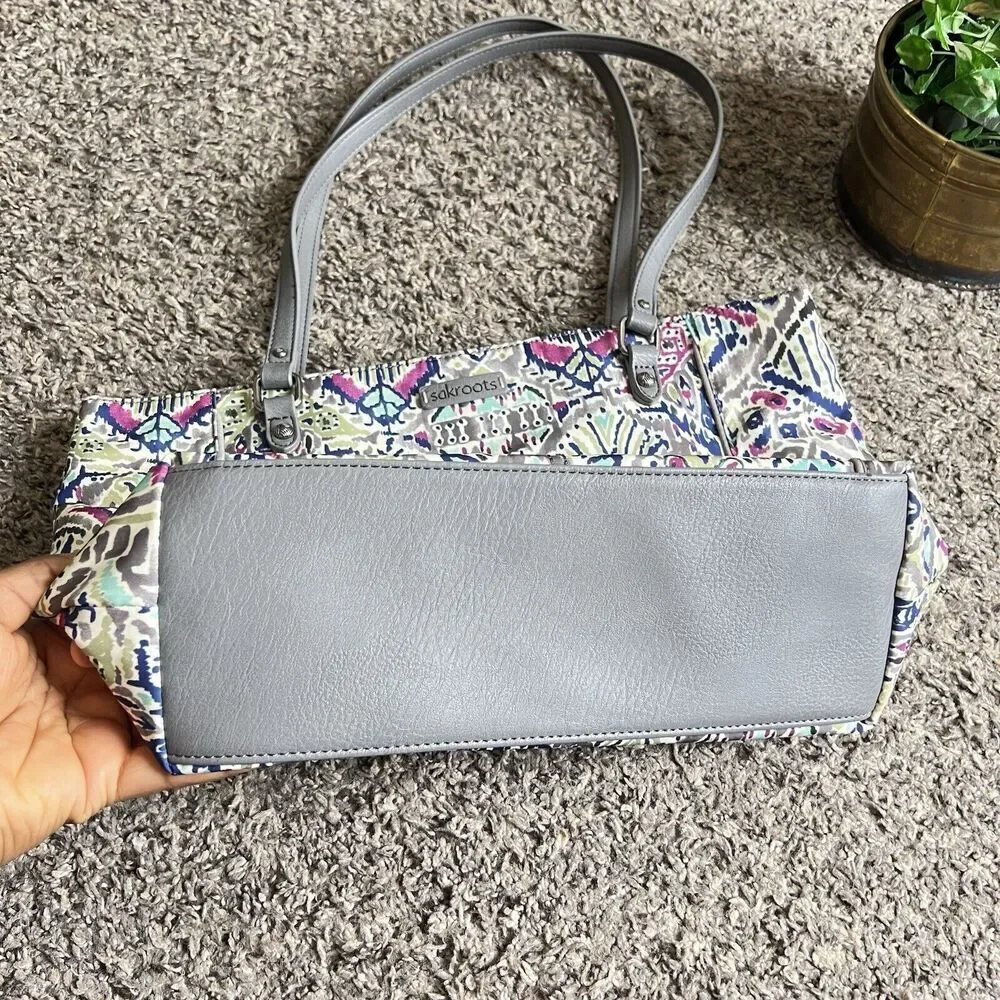 Sakroots Artists Circle Slate Brave Beauty Med Metro Tote Shoulder Bag New